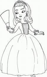 Colorat Printesa Intai Desene Princess sketch template