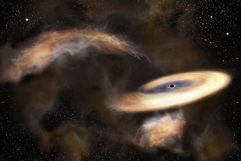 doomed rare black hole spotted near the center of the galaxy