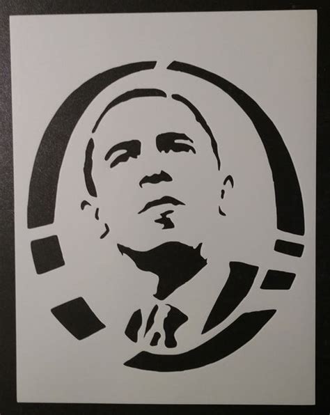 barack obama  president stencil  custom stencils