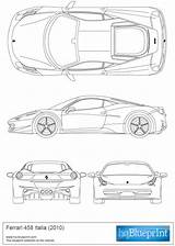 Ferrari sketch template