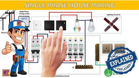 single phase house wiring youtube