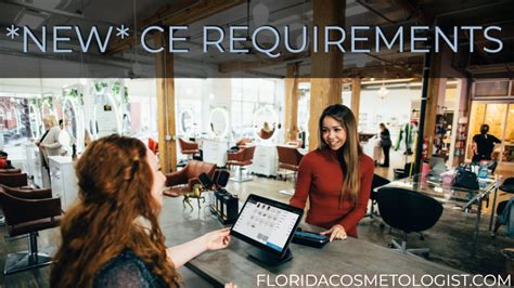 florida requirement  renewal  cosmetology facial nail  full specialist licenses