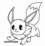 Eevee Coloring Pages Color Print Kids sketch template