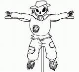 Scarecrow Coloring Printable Pages Scarecrows Library Clipart Draw sketch template