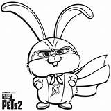 Pets Coloring Secret Life Snowball Captain Pages Superhero Printable Scribblefun Drawing Bunny Books sketch template