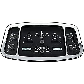 amazoncom dakota digital   ford car analog dash gauges system black alloy white vhx