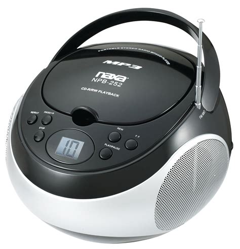 portable mpcd player  amfm stereo radio naxa electronics