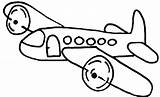 Airplane Coloring Pages Plane Cartoon Jet Aeroplane Drawing Colouring Easy Getdrawings Getcolorings Colorings sketch template