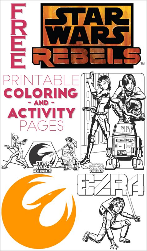 star wars rebels coloring pages  activity sheets