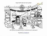 Sheet Coloring Dance Years Party Printables Solus Chef Holiday sketch template