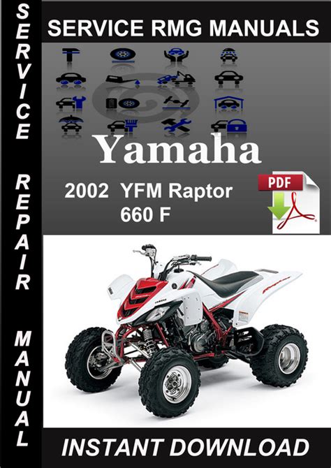 2002 Yamaha Yfm Raptor 660 F Service Repair Manual Download Tradebit