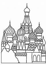 Russie Coloring Cathnounourse Russe Moscou Orientalische Palacio Russland Maternelle Russes Cathedral Cathedrale Moschee Tagebuch Malvorlagen Visuels Basile Autour Coloriages Hundertwasser sketch template