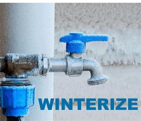 winterizing exposed pipes