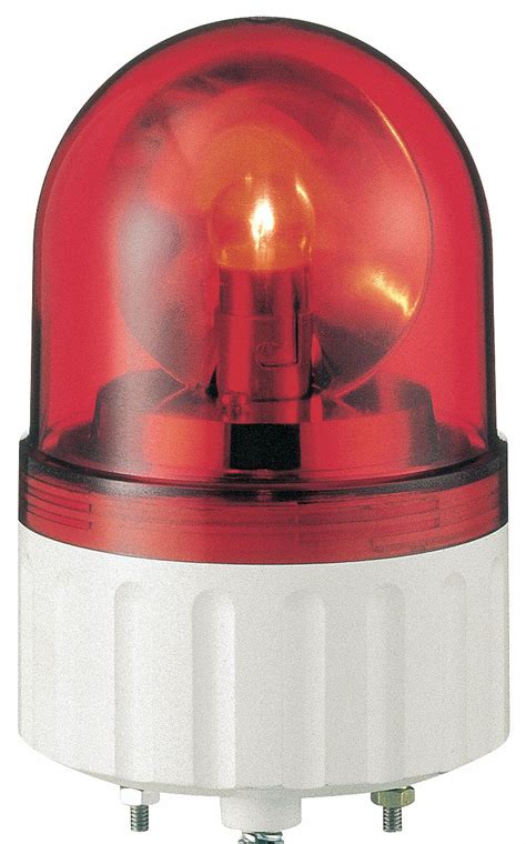 schneider electric red rotating mirror led warning light fzfxvrb grainger