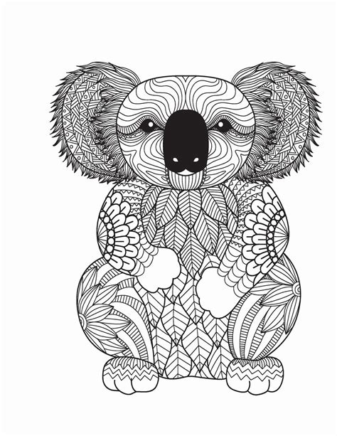 printable mandala animals zentangle coloring pages bear coloring