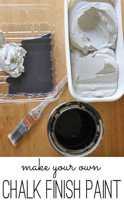 chalk finish paint recipe  easy diy project
