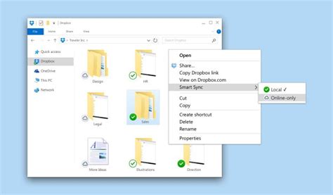 dropbox introduces smart sync    open cloud files    file