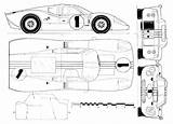 Ford Gt40 Iv Blueprint Mk Car 3d Mark Related Posts Modeling Racing Drawingdatabase sketch template