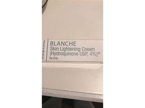 Blanche Skin Lightening Cream Hydroquinone Usp 4 Rx