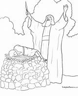 Abraham Coloring Pages Isaac School Bible Sunday Offering Kids Offers Para Sheets Printable La Clipart Colouring Easy Jacob Activities Colorear sketch template