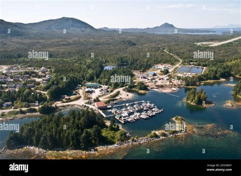 bella bella canada aerial  res stock photography  images alamy