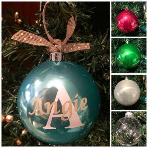 personalized christmas ornament ball   initial customizable