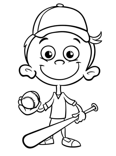 baseball player coloring page  printable coloring pages
