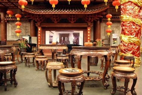 traditional chinese tea house  hangzhou china stock tea house  hangzhou china