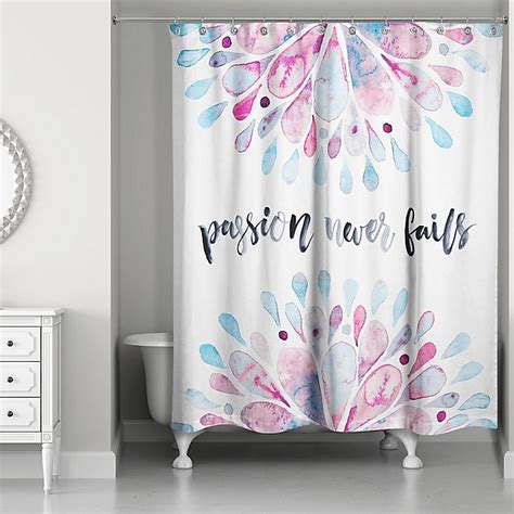 Designs Direct 71 Inch X 74 Inch Passion Never Fails Shower Curtain In