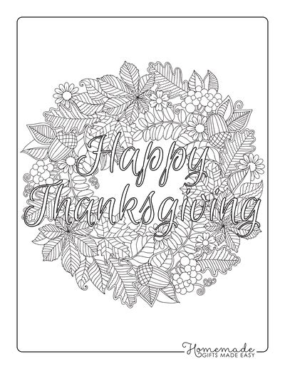 difficult thanksgiving coloring pages printables