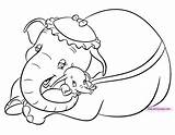 Dumbo Jumbo Coloring Pages Mrs Disney Printable Funstuff Disneyclips sketch template