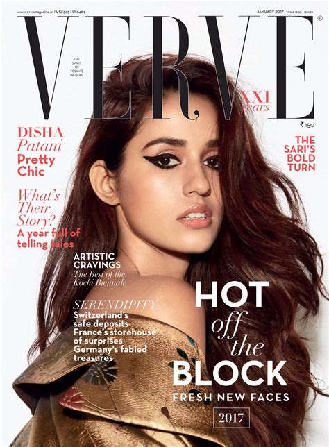 disha patani cover girl  verve magazine january  issue news