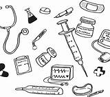 Medical Coloring Pages First Aid Drawing Assistant Equipment Kids Getdrawings Template sketch template