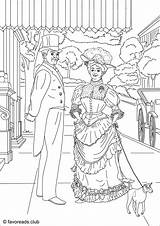Victorian Favoreads Divertidos Adults Ausmalbilder sketch template
