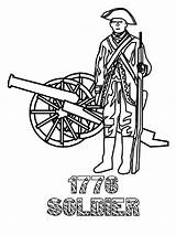 Coloring Pages Revolutionary War American Color Recommended sketch template