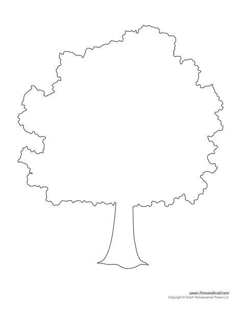 tree templates tree printables tims printables