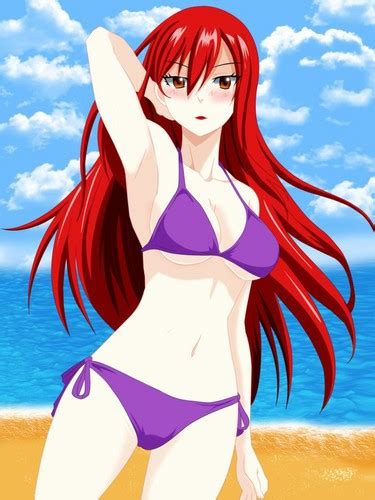 sexy hot anime and characters afbeeldingen sexy erza bikini hd achtergrond and background foto