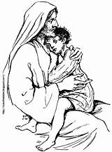 Jesus Coloring Matthew Sick Comforts Bible Pages Verse Kjv Child Comfort Who Burdened Come Color Memory Lap sketch template
