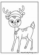 Reindeer Reindeers Iheartcraftythings Claus sketch template