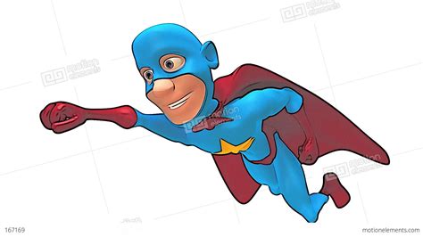 toon superhero stock animation 167169