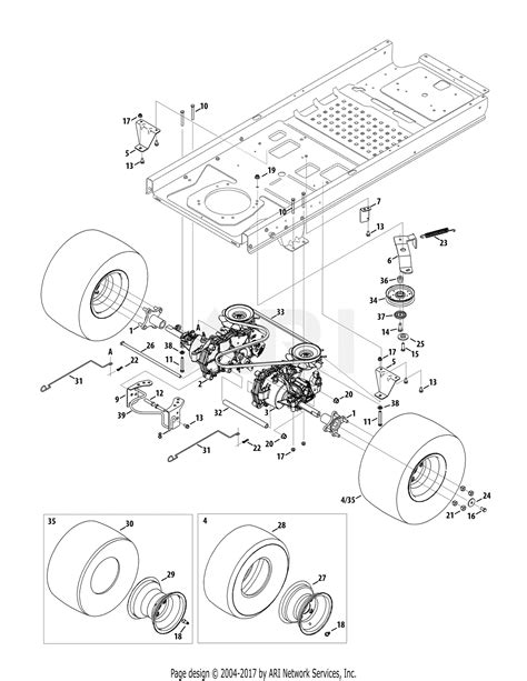 troy bilt arcacs mustang  xp  parts diagram  drive system