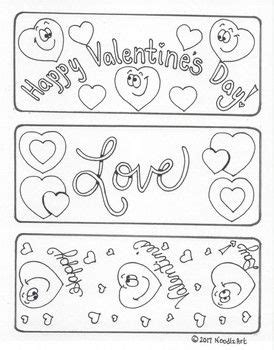 valentines day bookmarks valentines day coloring page