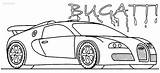 Bugatti Chiron Veyron Kleurplaten Fastest Ausdrucken Lamborghini sketch template