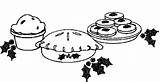 Christmas Food Coloring Pages Desserts sketch template