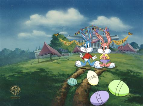 tiny toons original production cel buster bunny and babs bunny in 2022