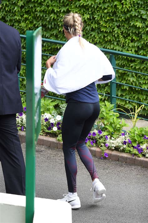 eugenie bouchard arriving at all england club in london
