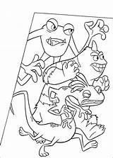 Monster Monstros Monstruos Companhia Colorir Randall Imprimir Boggs Tegninger Monstres Kleurplaten Cie Ag Colorat Kleurplaat Dibujar Coloriage Uni Juntos Universidade sketch template