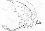 Toothless Dragon Coloring Printable Pages Afkomstig Supercoloring Van Draken sketch template