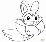 Pokemon Coloring Pages Dedenne Emolga Getcolorings sketch template