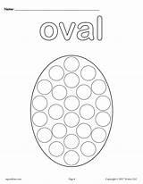 Oval Coloring Dot Worksheets Printable Pages Shape Worksheet Shapes Bingo Tracing Ovals Cutting Dauber Painting Supplyme sketch template